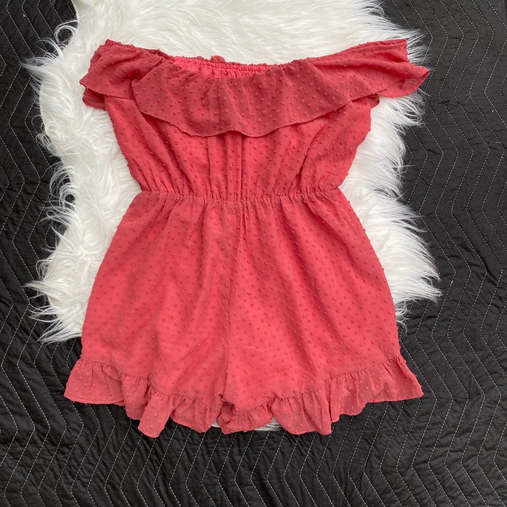 Lovers + Friends Quincy Swiss Dot Romper - Picture 9 of 11